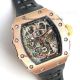 Copy Richard Mille RM011 Flyback Chronograph - Felipe Massa Watch Rose Gold Black Tape Watch(4)_th.jpg